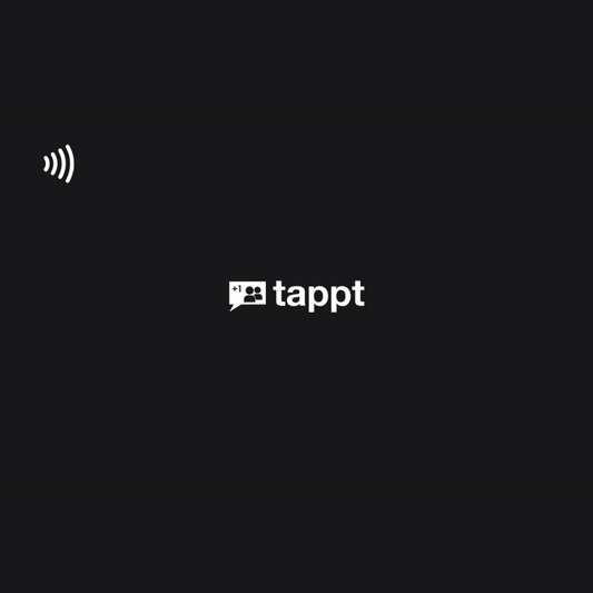 Tappt Black NFC Card Premium Metal Smart Card for Entrepreneurs & Creators